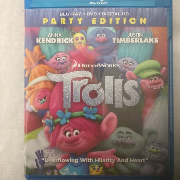 Trolls Party edition Blue Ray + DVD + digital HD - Picture 1 of 2